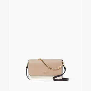 Kate Spade Madison Mini Flap Crossbody Toasted Hazelnut Multi